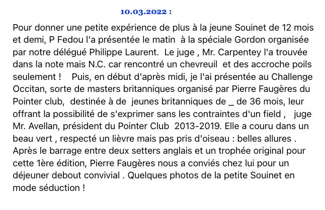 Des Pralines D'Aubejoux - Souinet participe au Challenge occitan